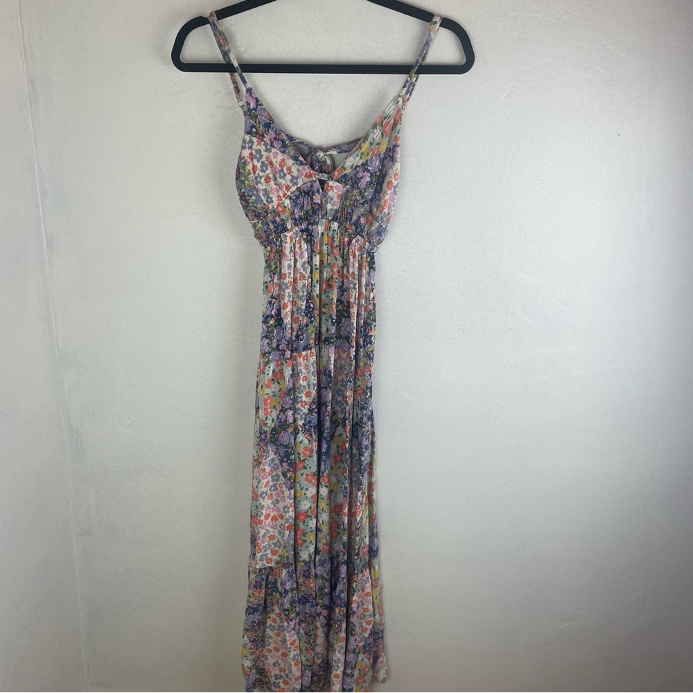 Angie Multicolor Floral Maxi Dress